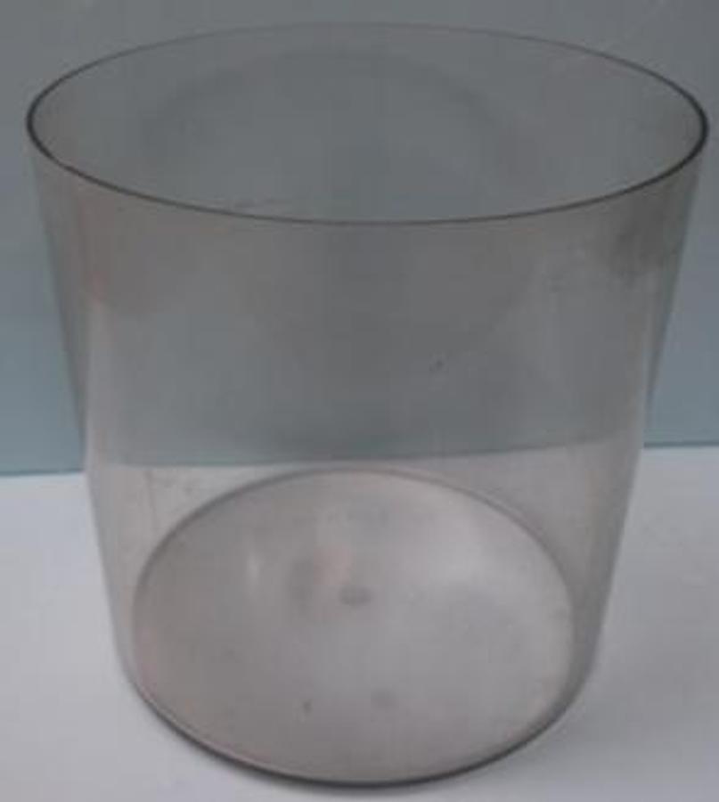 Used VISCOSITY JAR ROUND BATH PLASTIC 12" WIDE X 11 ¾" TALL.