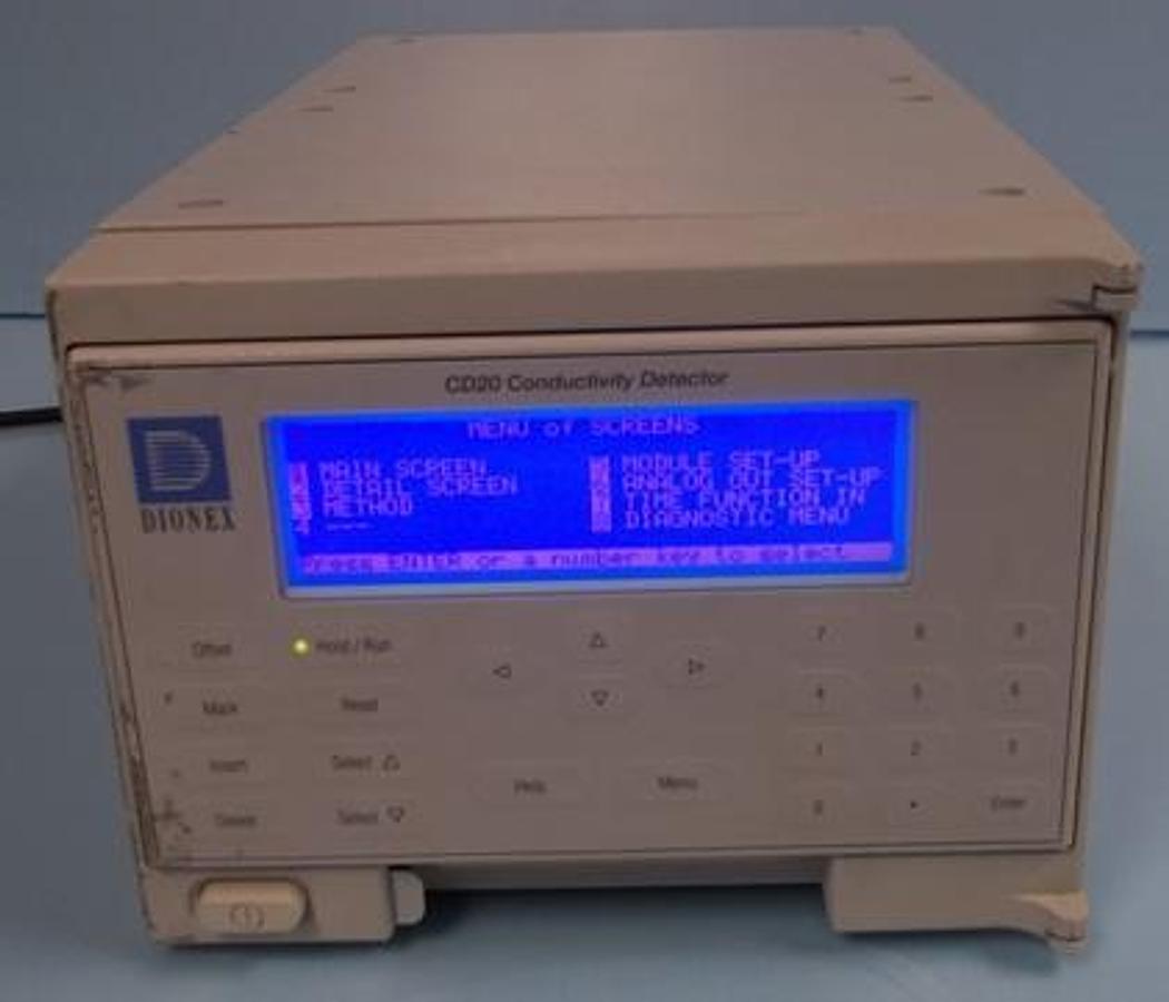 Used DIONEX CONDUCTIVITY DETECTOR MODEL: CD20