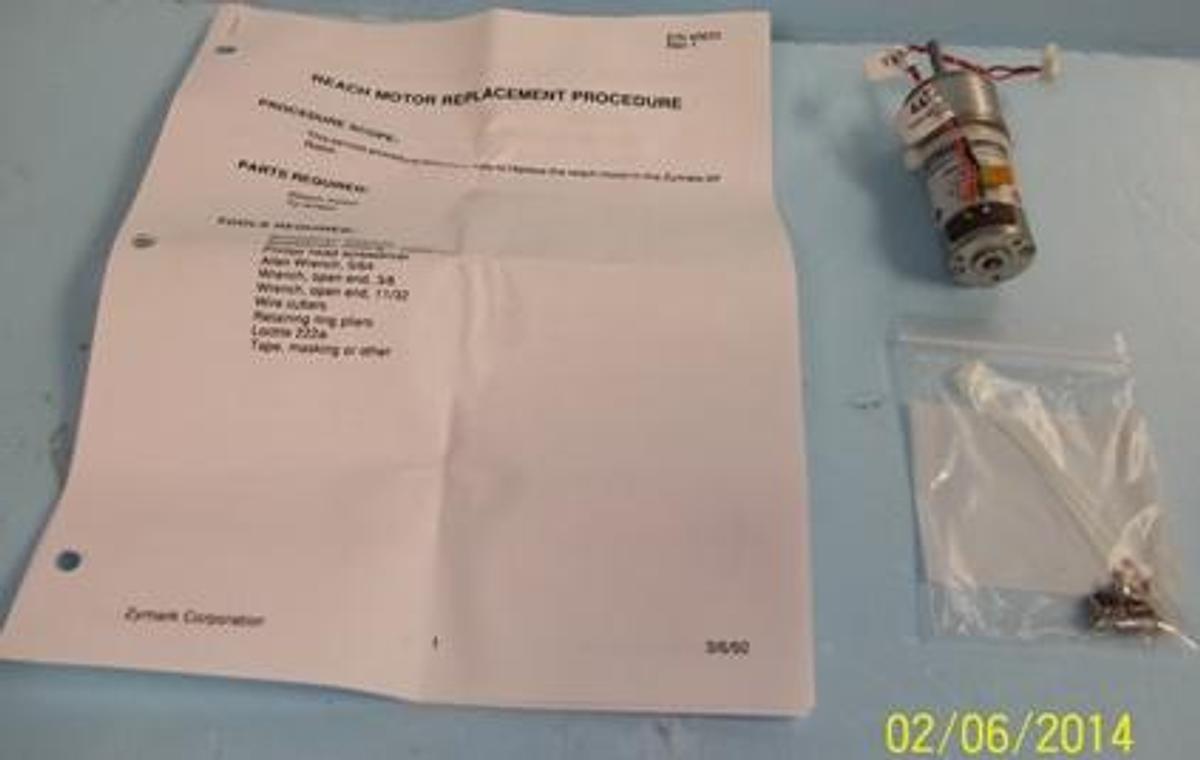 Used QTY. 1. PITTMAN/AMTEK ASSY-MOTOR REACH XP GM8712F433 19.1 VDC 19.5:1 RATION COMES WITH REACH MOTOR REPLACEMENT PROCEDURE MANUAL AND SPARE SCREWS.