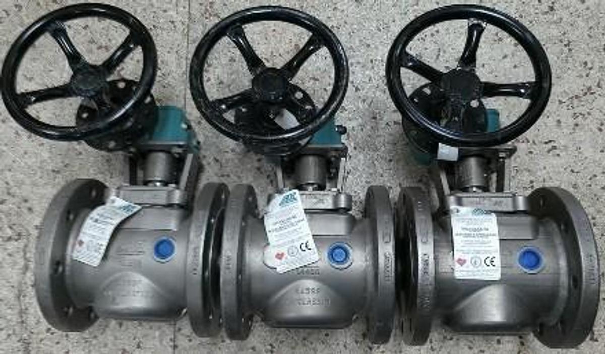 Used AVZ ARMATUREN 3" 150 CF8M FLANGED RAISED FACE JACKETED PLUG VALVE