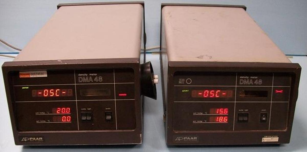 Used QTY. 2. ANTON PAAR DMA 48 DENSITY METER TYPE: DMA 48
