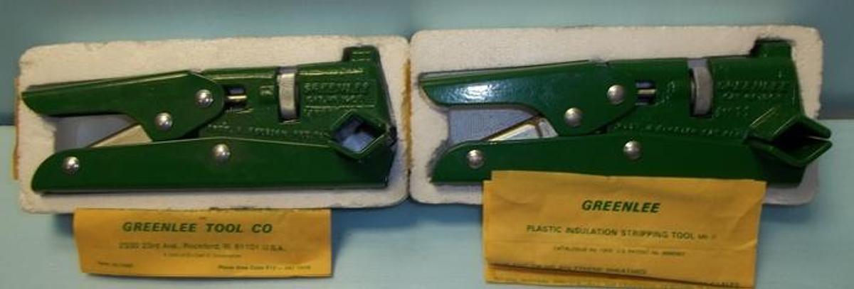 Used QTY. 2. GREENLY PLASTIC INSULATION STRIPPING TOOL