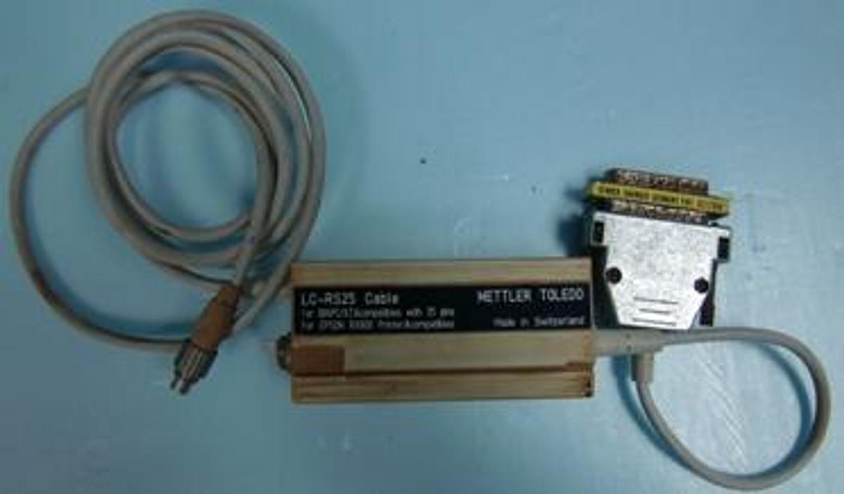 Used QTY. 1. METTLER TOLEDO LC-RS25 CABLE FOR IBMPC/XT COMPATIBLES WITH 25 PINS FOR EPSON RX800 PRINTER & COMPATIBLES WITH 1. 25 PIN GENDER CHANGER GERMANY PAT: 9217544.