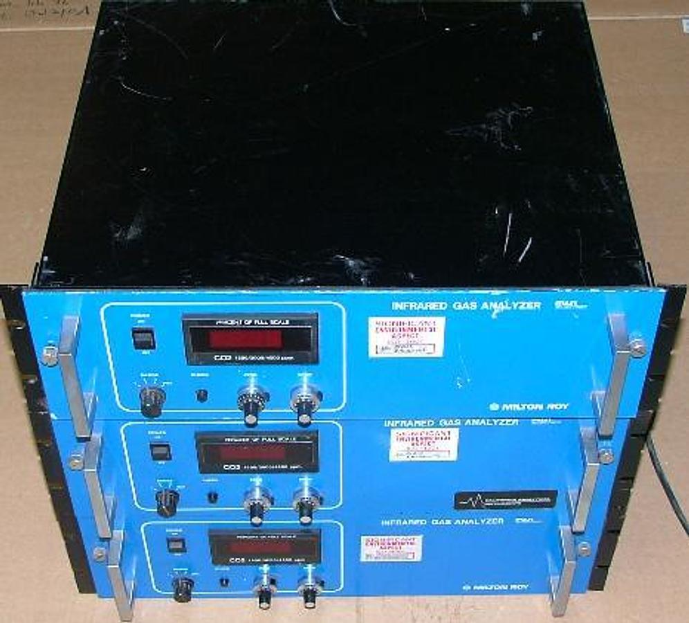 Used QTY. 3. MILTON ROY INFRARED GAS ANALYZER FUSI ELECTRIC