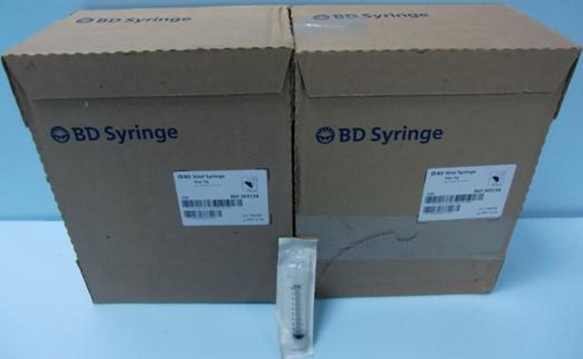 Used CASES BD 10 ML SYRINGE SLIP TIP