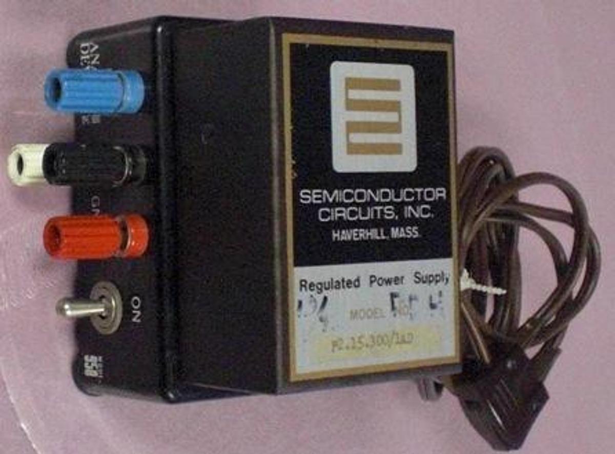 Used QTY. 1. SEMI CONDUCTOR CIRCUITS INC. REGULATED POWER SUPPLY