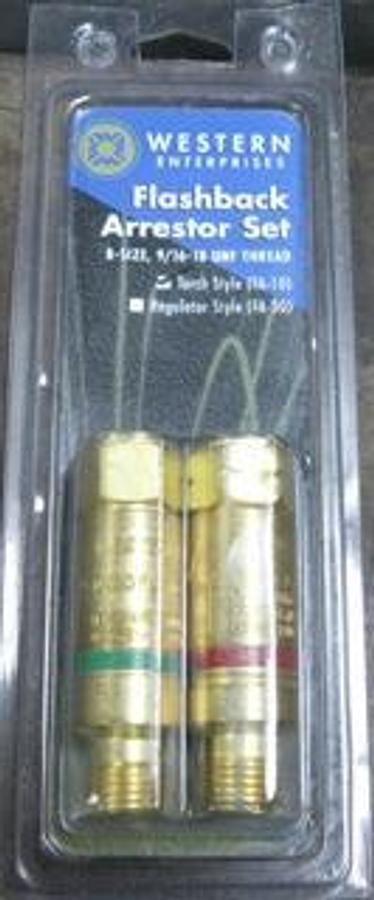 Used WESTERN ENTERPRISES FLASHBACK ARRESTOR SET