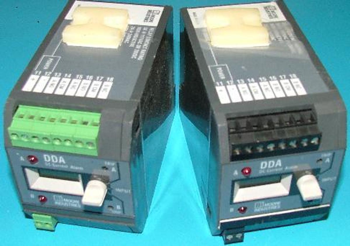 Used QTY. 2. MOORE INDUSTRIES DDA MODEL DA/4-20MA/DH1L1/24DC (DIN)