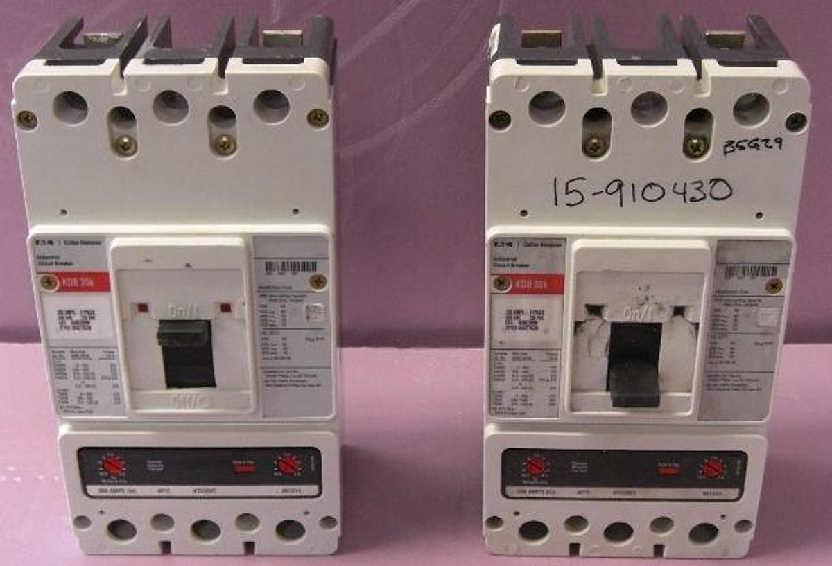 Used EATON CUTLER HAMMER INDUSTRIAL CIRCUIT BREAKER KDB35K