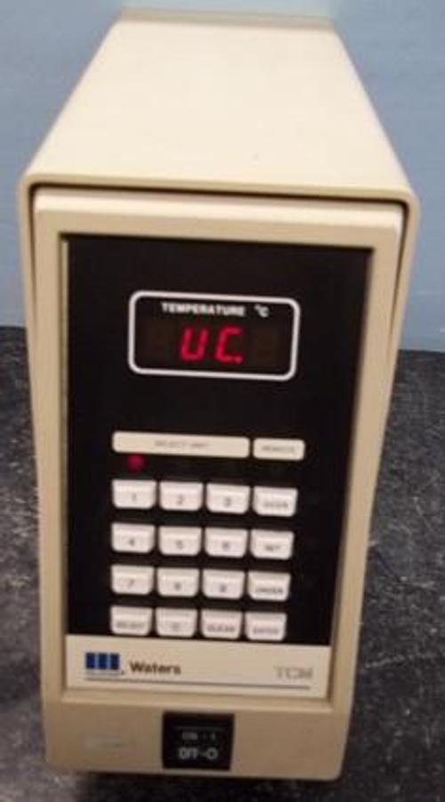 Used QTY. 1. MILLIPORE WATER TCM MODEL TEMP CONT SER TCM-004571 VOLTS 100/120 HZ 50/60 VOLTS 220/240 HZ 50/60 VA MAX 15.