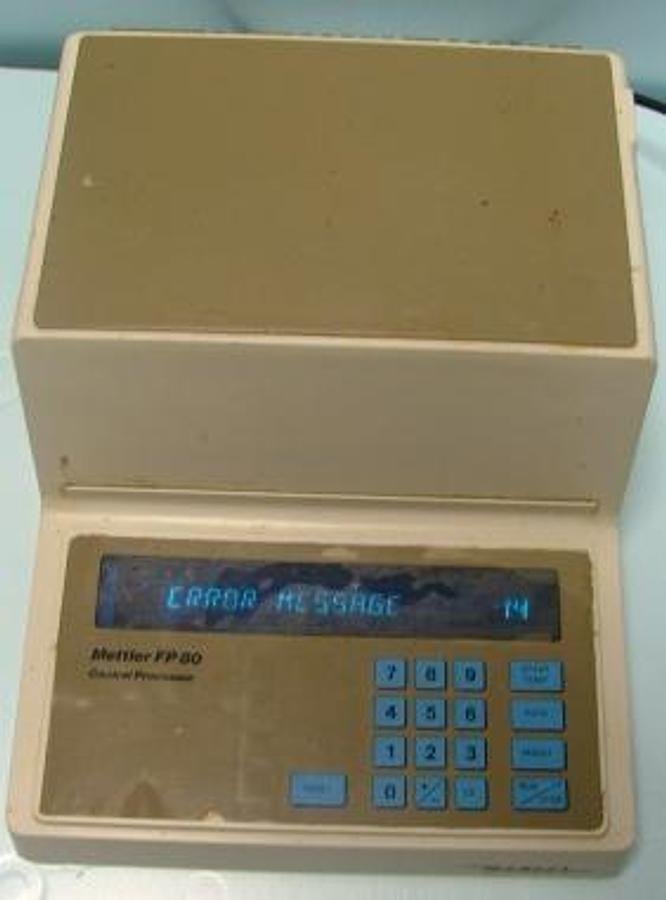 Used METTLER FP80 CENTRAL PROCESSOR.