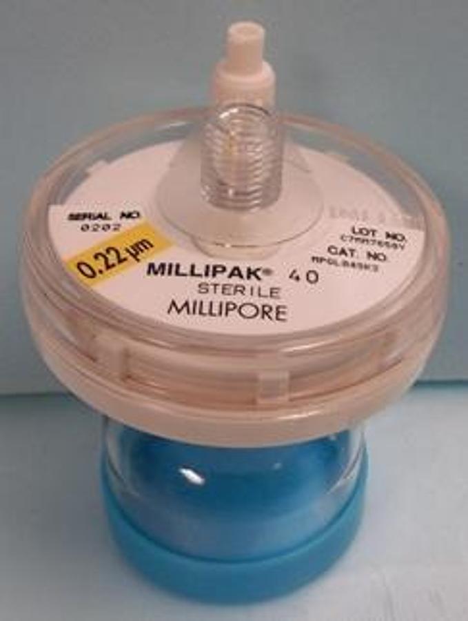 Used MILLIPORE MILLIPAK 40 STERILE 0.22 UM