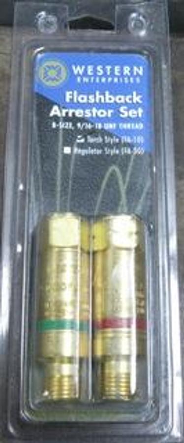 Used QTY. 1. WESTERN ENTERPRISES FLASHBACK ARRESTOR SET