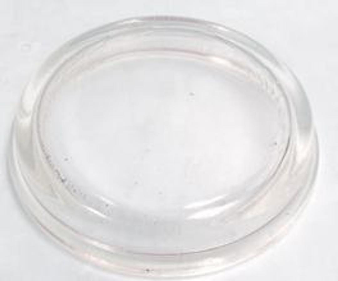 Used PYREX GLASS 4" GLASS CAP BEADED ENDS.