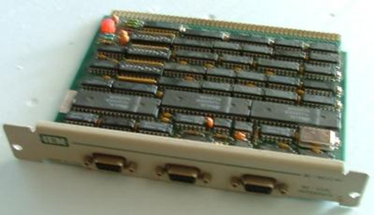 Used QTY. 1. IEM RI-8632 3 PORT RS-232C BOARD FOR HP382.