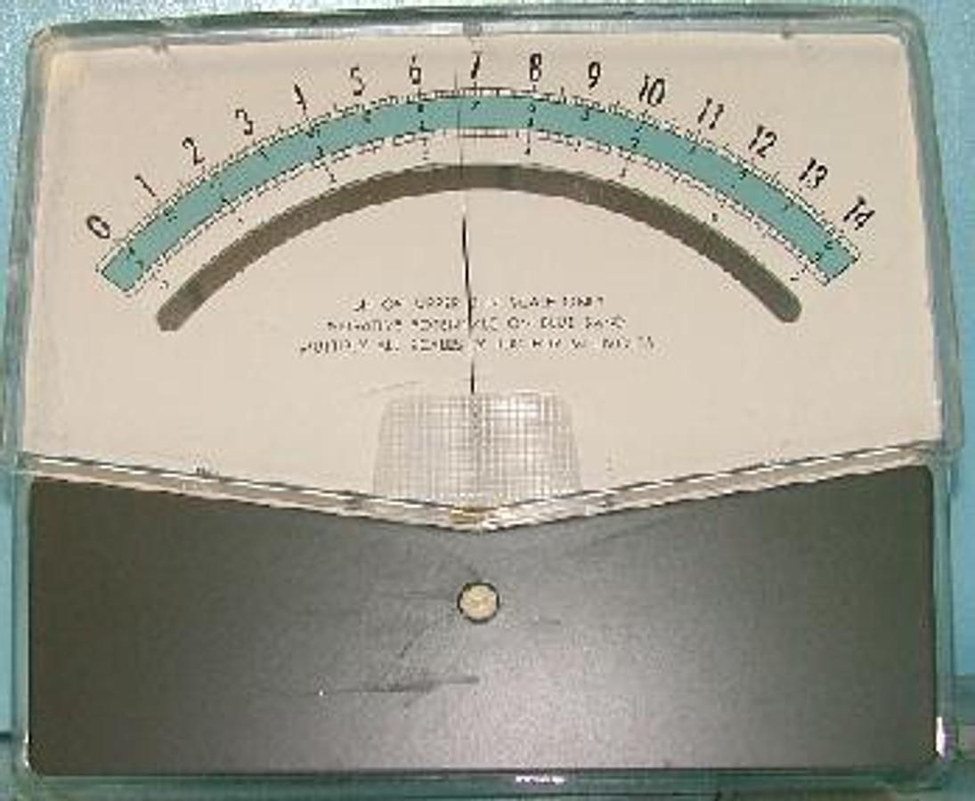 Used QTY. 1. PH SCALE: SCALE READS: PH ON UPPER 0-14 SCALE ONLY