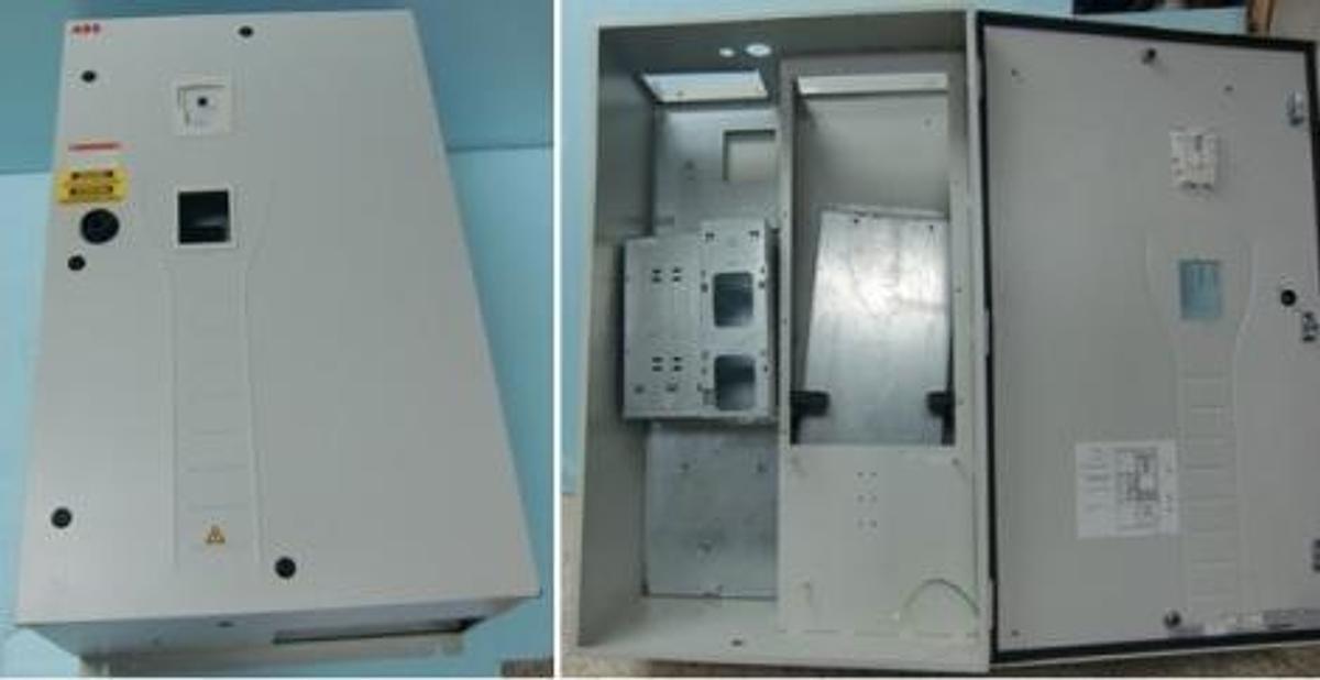 Used ABB ENCLOSED INDUSTRIAL CONTROL PANEL ACH550-BDR-097A-4 MFG. DATE; 16-SEPTEMBER-2010