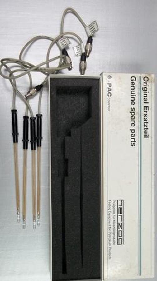 Used QTY. 4. ISL HERZOG BY PAC DISTILLATION ANALYZER HDA 627 / HDA 628 PT 100 SAMPLE PROBE PART NO. 636-077 MFG BY RAMIN CORP.