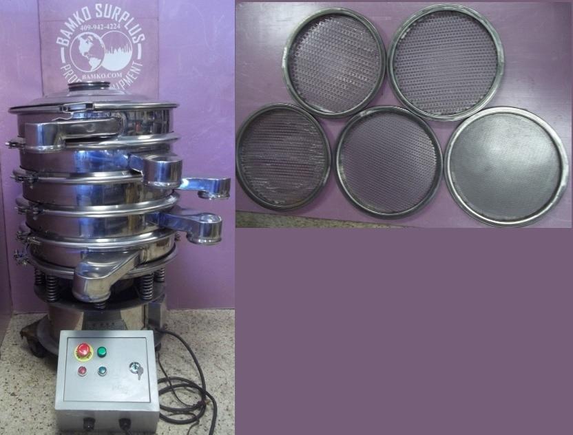 Used XINXIANG YONGQING SCREEN MACHINE CO. LTD. 600 MM ( 23.622 INCH) 5 DECK ROTARY VIBRATING SCREEN MODEL: XZS600