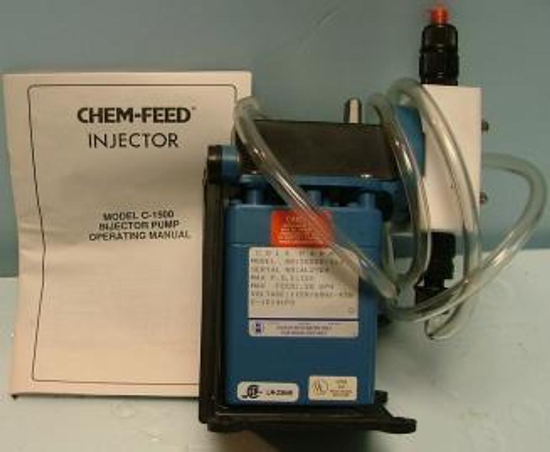 Used COLE PARMER C-1500 CHEM-FEED INJECTOR PUMP MODEL NO. 50000-363