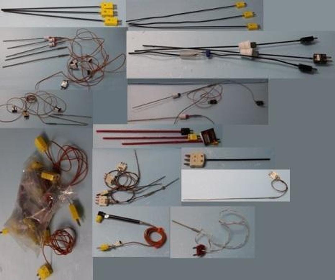 Used LOT THERMOCOUPLES CONSISTING OF: THERMOCOUPLES YELLOW AND BLACK 1'12" THERMOCOUPLES