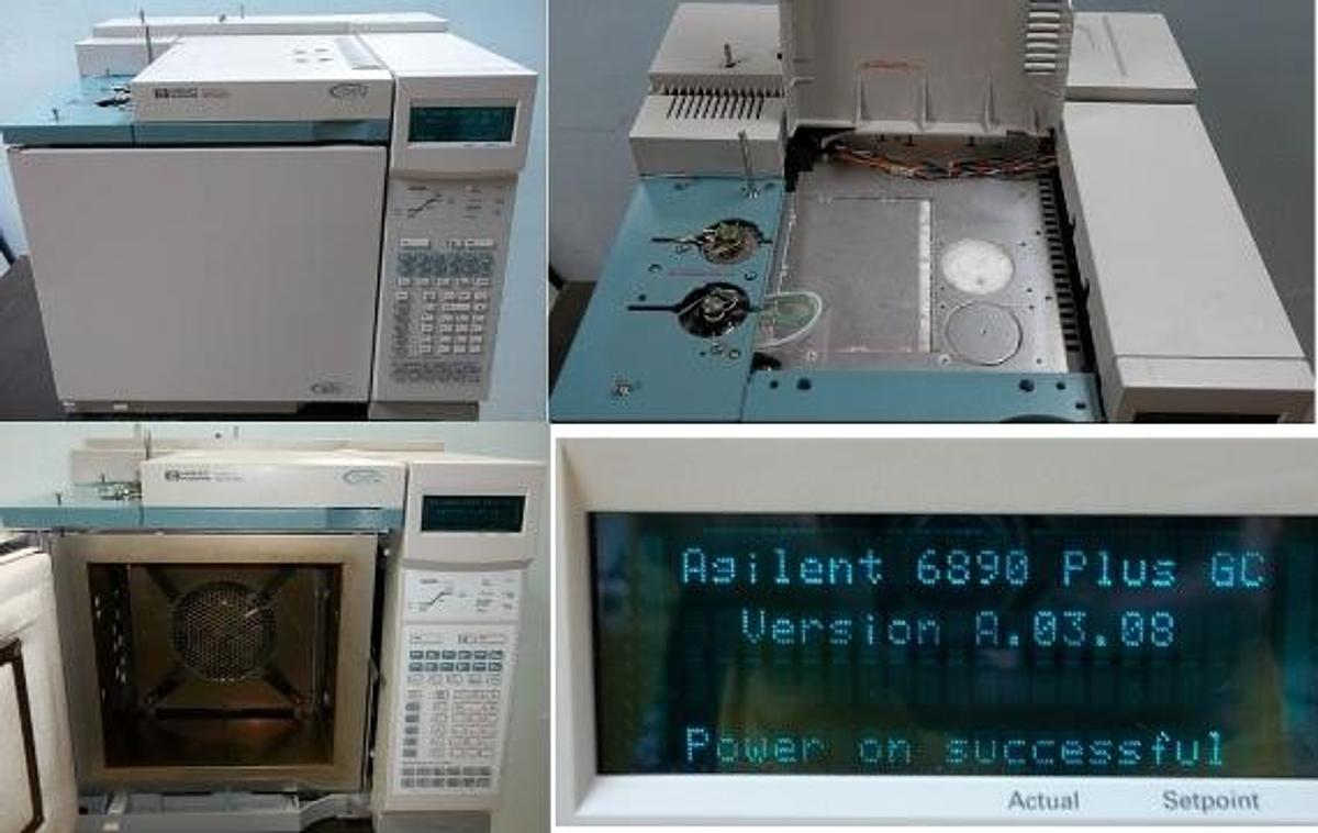 Used QTY. 1. AGILENT / HEWLETT PACKARD HP 6890 SERIES GAS CHROMATOGRAPH SYSTEM PLUS