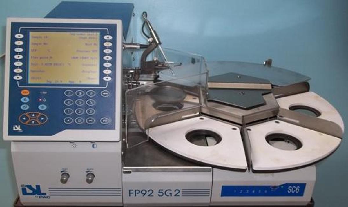 Used QTY. 1. ISL BY PAC FP92 5G2 OPEN CUP FLASHPOINT TESTER WITH SC6 CHANGER