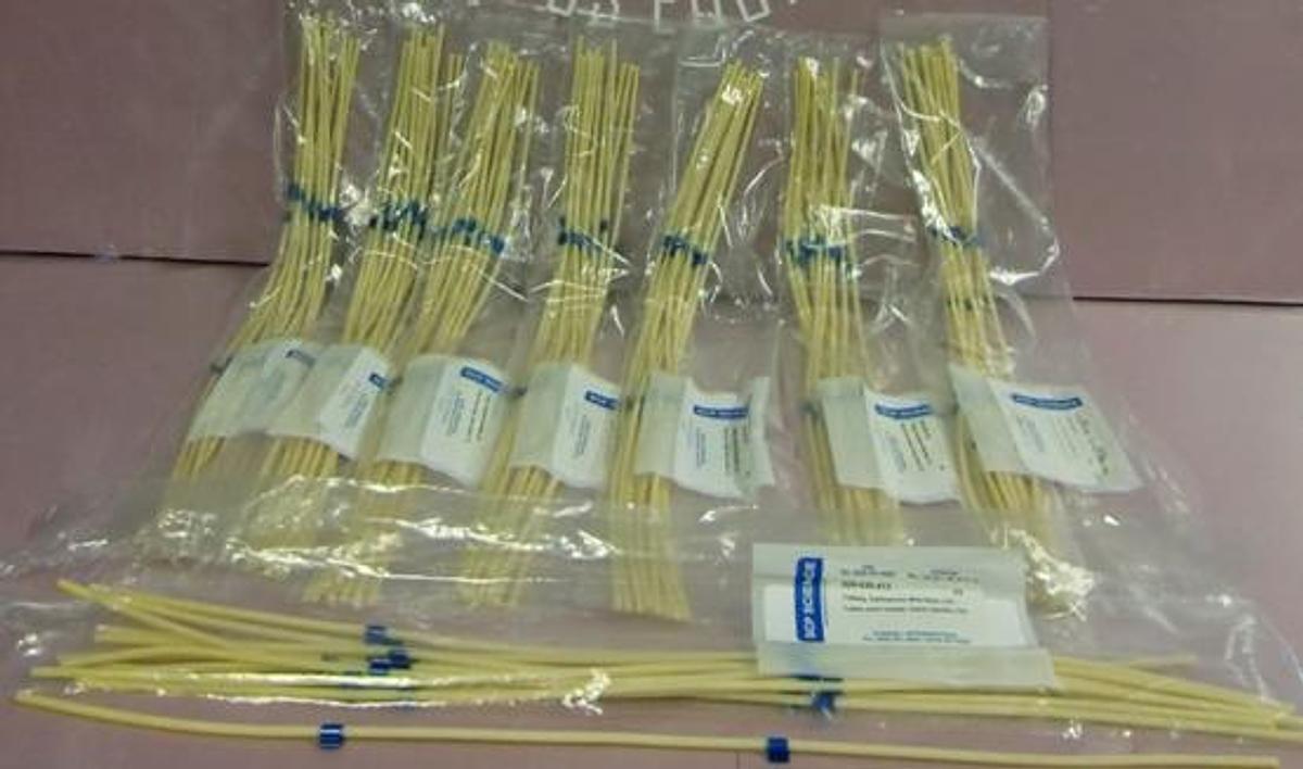 Used QTY. 96. SPC SCIENCE SANTOPRENE TUBING BLUE/BLUE LOT NO. P0029316 PT NO. 020-030-413 8 PACKS OF 12 EACH NEW CONDITION IN ORIGINAL PACKAGING.