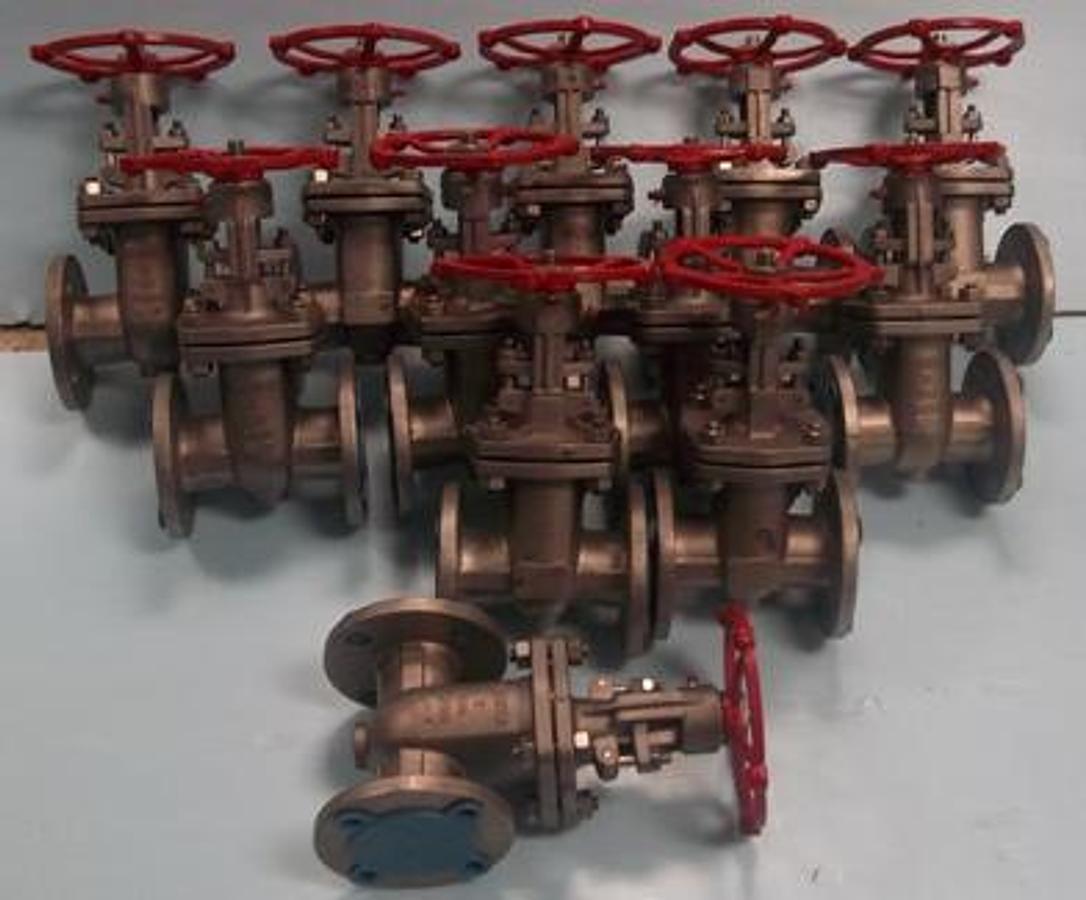Used QTY. 12. WARREN GATE VALVE STAINLESS 2" 150 FLANGED GATE VALVE