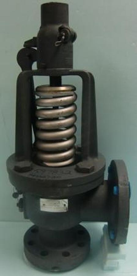 Used KUNKLE VALVE SAFETY RELIEF VALVE FIG. NO. KUNKLE V 300LKHO1-AS DATE 3/14 SET 460.0 PSI SIZE 2