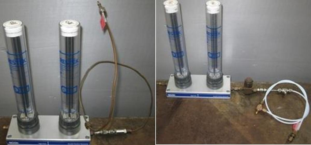 Used RESTEK SUPER CLEAN GAS-TRAPPING SYSTEM FOR LC-MS CONSISTING OF RESTEK HIGH FLOW DOUBLE POSITION BASEPLATE