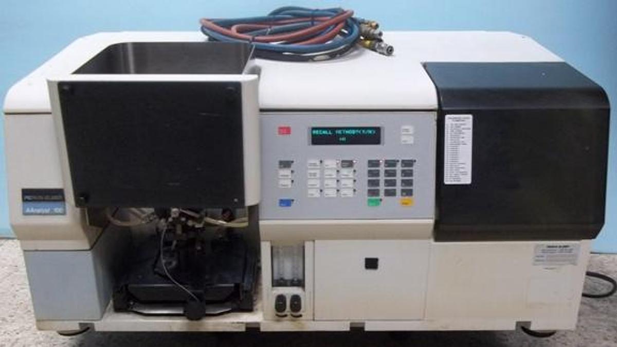 Used QTY. 1. PERKIN ELMER AANALYST 100 AA ATOMIC ABSORPTION SPECTROPHOTOMETER SERIAL NO: 040S9110305
