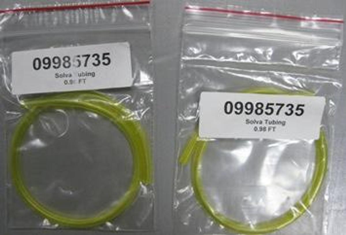 Used QTY. 2. PERKIN ELMER SOLVA TUBING 0.98 FT