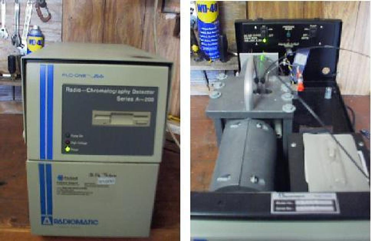 Used RADIOMATIC CANBERRA CO. RADIO CHROMATOGRAPHY DETECTOR SERIES A-200