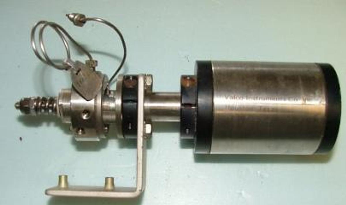Used VICI VALVE 6 PORT WITH VICI A90 AIR ACTUATOR AND BRACKET.