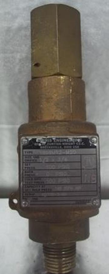 Used FARRIS ENGINEERING DIV. OF CURTISS-WRIGHT F.C.C TYPE:1896MR2-M20