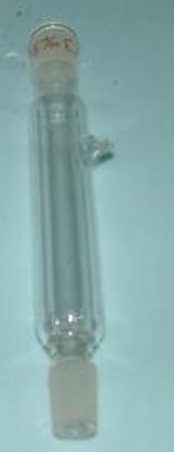 Used KONTES GLASS 14/20 FEMALE TOP END 14/20 MALE BOTTOM W/ LARGE FILTER.