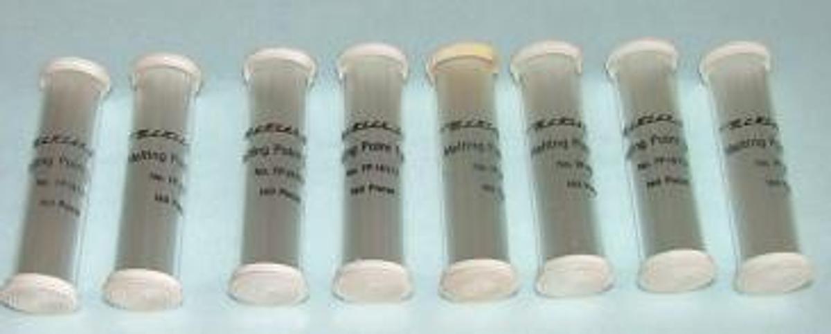 Used VIALS METTLER MELTING POINT TUBES FP-5 NO. FP-18552 160 TUBES IN EACH VIAL.