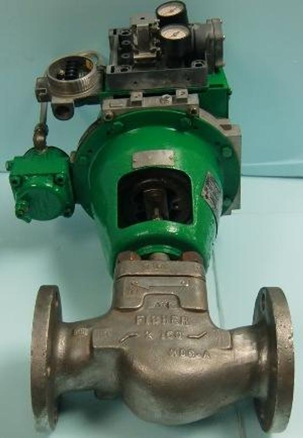 Used QTY. 1. FISHER CONTROLS 2" 150 LB. FLANGED CF3M 316L STAINLESS STEEL CONTROL VALVE WITH FISHER SYSTEM 9000 ACTUATOR SIZE 20 TRAVEL ¾