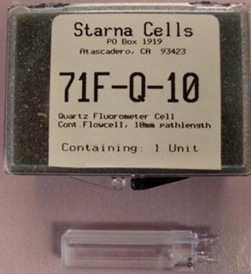 Used STARNA CELLS QUARTZ FLUOROMETER CELL CONT. FLOW CELL