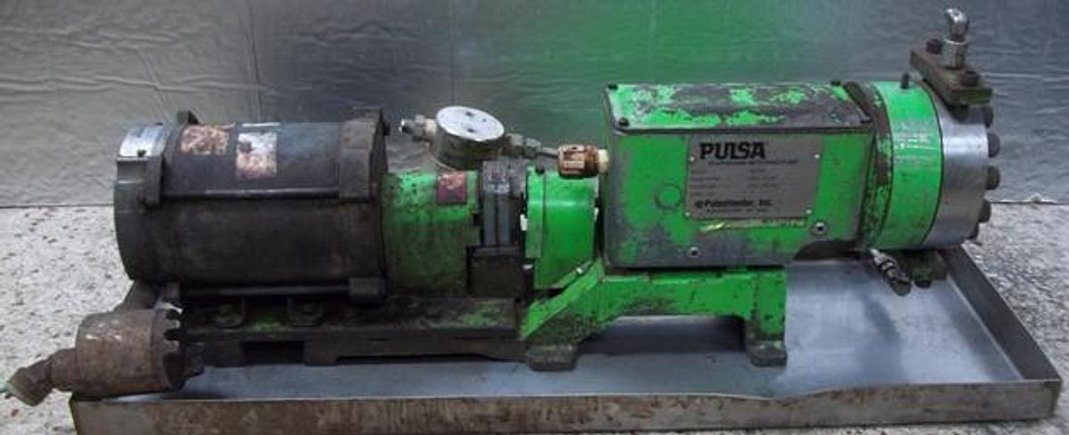 Used QTY. 1. PULSAFEEDER INC. PULSA 680 DIAPHRAGM METERING PUMP