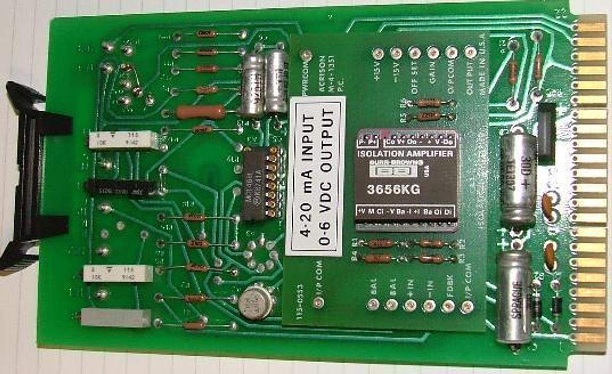 Used ACRISON ISO INPUT CONVERTER MODULE 105-2-2601HP420 INPUT.