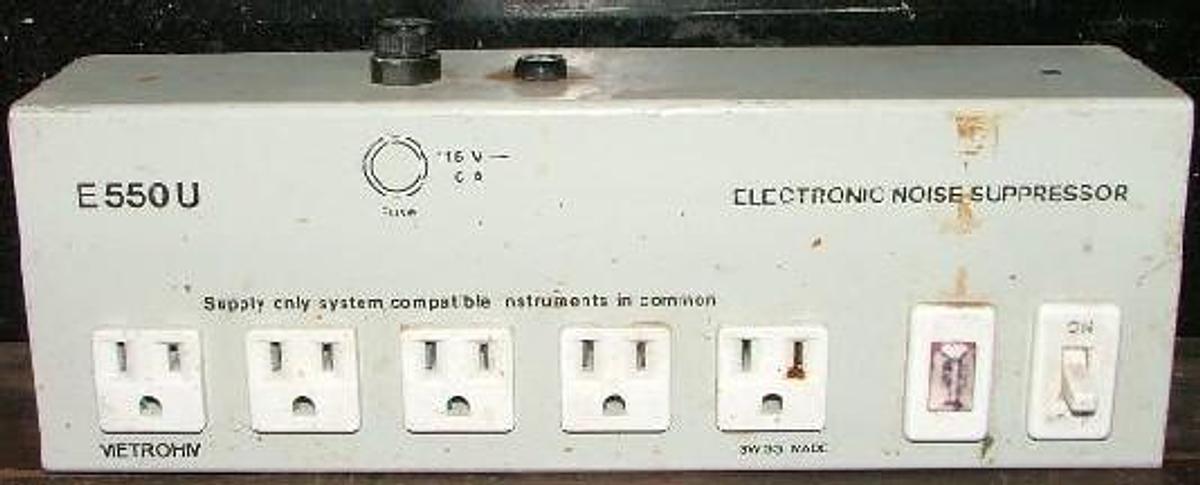 Used . QTY. 1. METROHM ELECTRONIC NOISE SUPPRESSOR