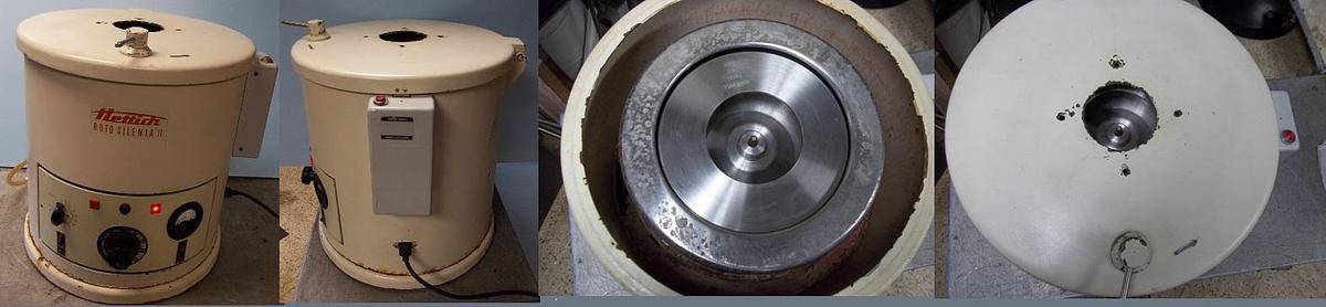 Used HETTICH VENTRIFUGE TYPE: ROTO SILENTA II BASKET TYPE CENTRIFUGE