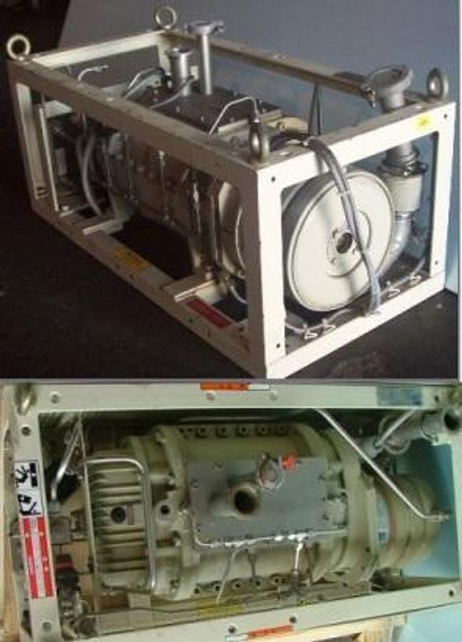 Used EBARA MODEL 40X20 DRY VACUUM PUMP PUMPING SPEED 1200 L/MIN