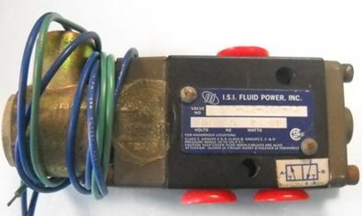 Used I.S.I. FLUID POWER HYDRAULIC ELECTRIC ACTUATED VALVE 273-02-087-12