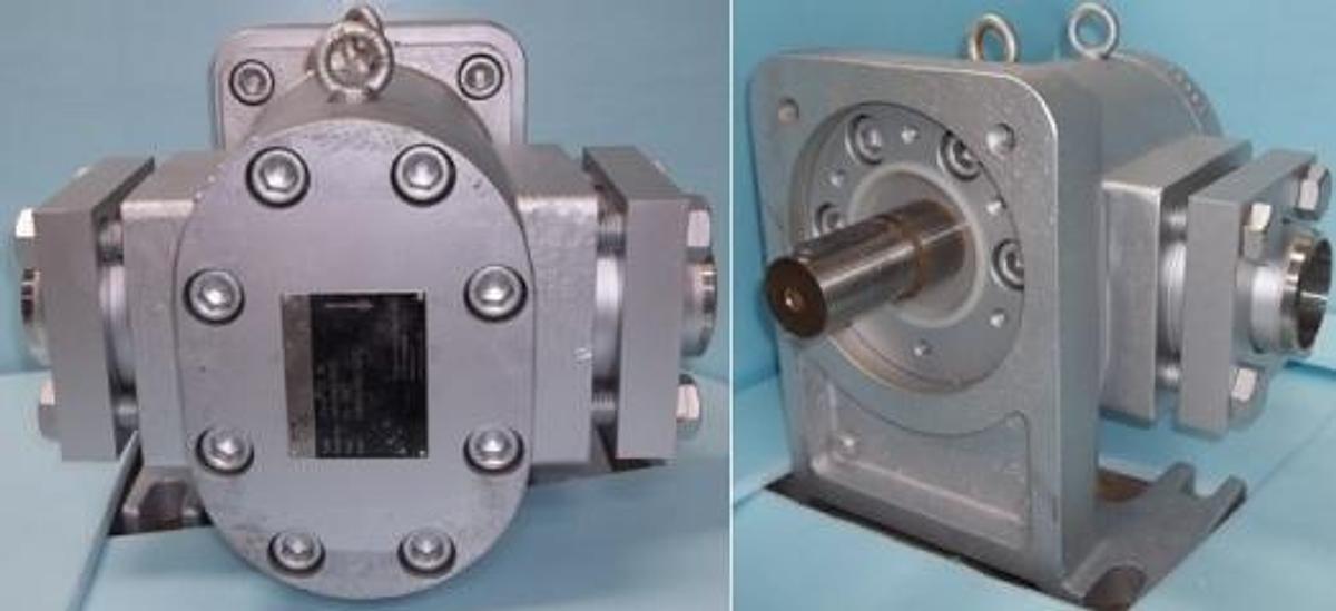 Used MAAG PUMP SYSTEMS AG TYPE: CINOX CX 90 CORROSION-RESISTANT GEAR PUMPS FOR CHEMICAL PROCESSES.