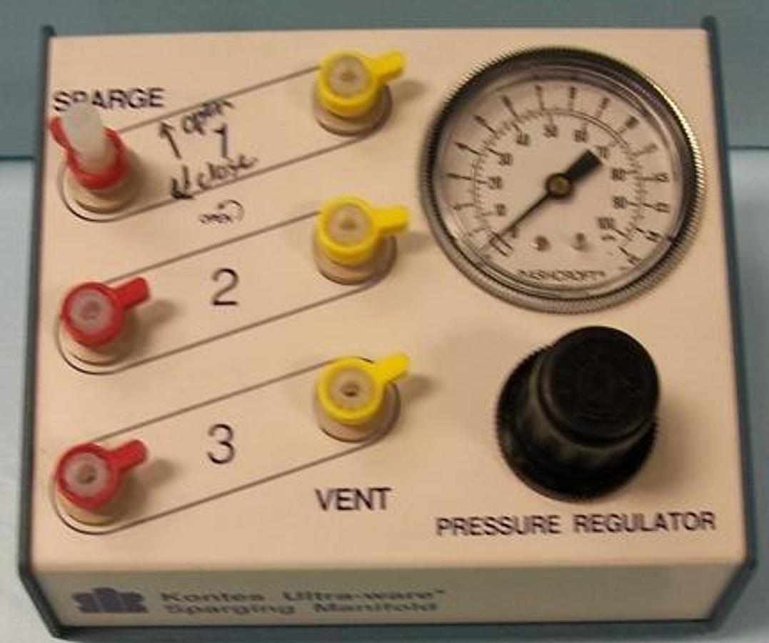 Used KONTES ULTRA-WARE SPARGING MANIFOLD 15 PSI MAX PRESSURE