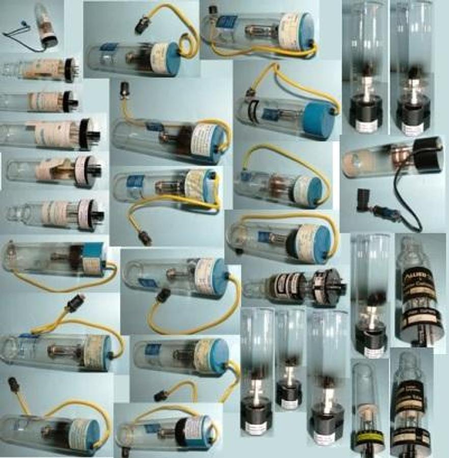 Used QTY. 30. AA LAMPS CONSISTING OF: QTY. 1.FISHER SCIENTIFIC HOLLOW CATHODE LAMP PART NO. 14-386-1045