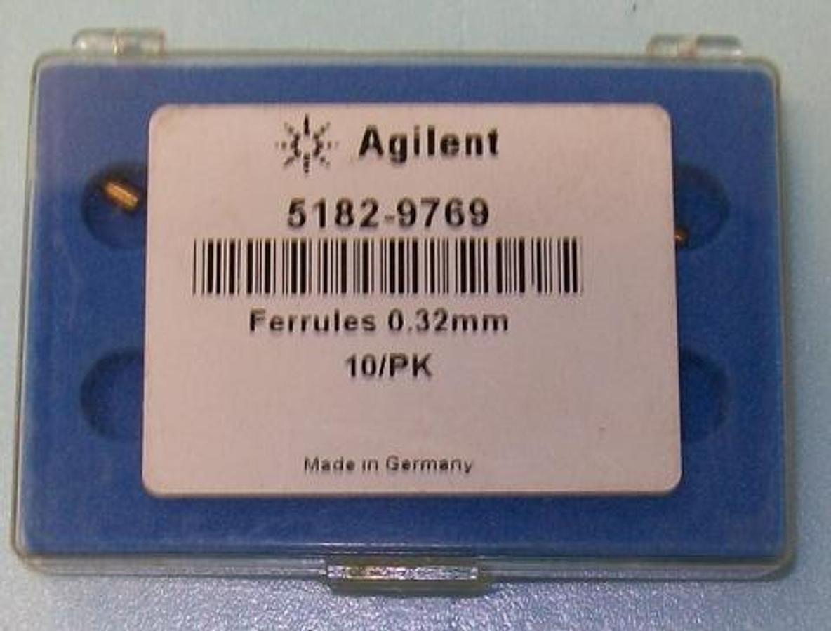 Used QTY. 7. AGILENT FERRULES 0.32MM NO.: 5182-9769.